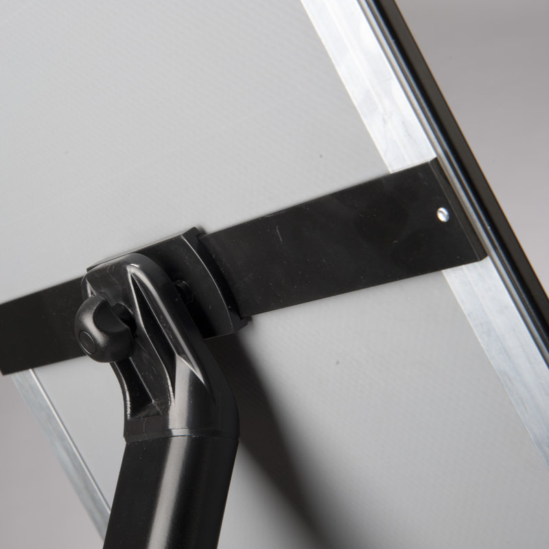 Black Aluminum Freestanding Curved Menu Board Sign Holder