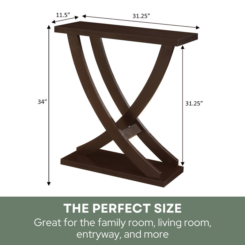 Console Arbri 31,25 "Criss-Cross, Espresso