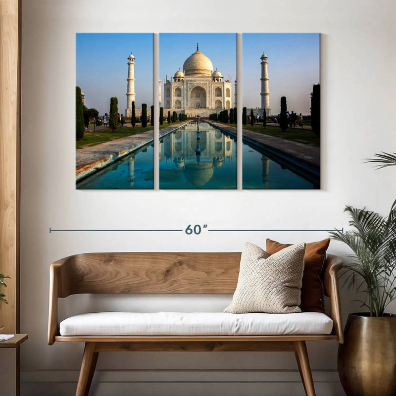 Adella Taj Mahal Pool Reflection, 32" H x 50" W