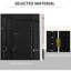 Paravent, écran d'intimité pliable à 6 panneaux de 5,6 pi de hauteur. Noir pour bureau à domicile, chambre à coucher. Cloison autoportante avec enchantement tissé à la main élégant et haut mur arqué, cloison. Chambre à coucher, bureau.