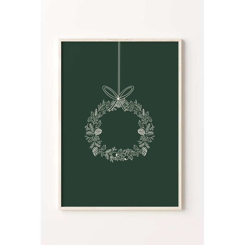 Charmant ensemble de 3 peintures encadrées décoratives, cadre en bois massif, 12,9 x 18,9 pouces chacune | Œuvre d'art 100% MDF avec impression numérique | Parfait pour la décoration des fêtes, design festif et élégant