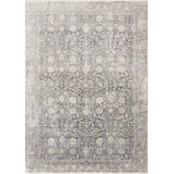 Robledo Oriental Charcoal/Sand Area Rug