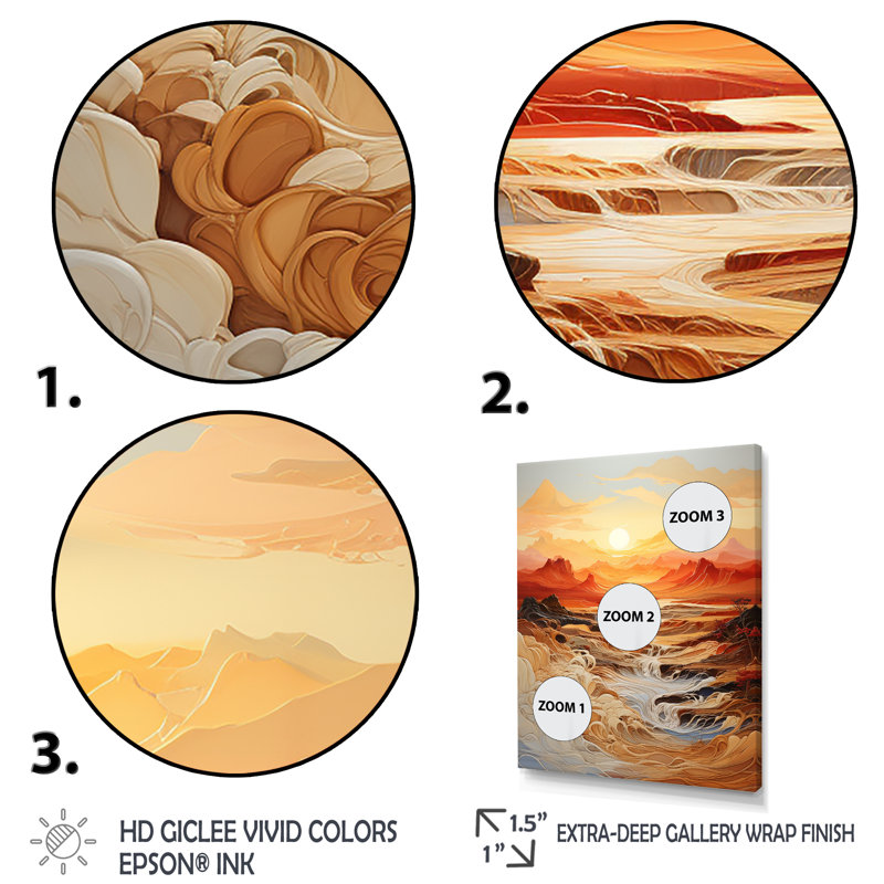 «Orange Bold Waterfall Sunrise I», art mural abstrait, Cadre flottant noir, H 20 po x l 12 po x P 1 po