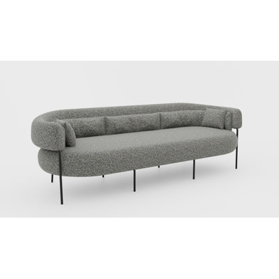 Taquoya 168cm Wide Curved Patio Sofa