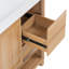 Meuble-lavabo moderne en bois rustique avec rangement