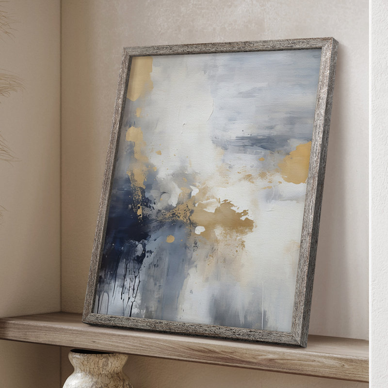 Reproduction encadrée FLORAL Series CCCCIXIX - bois massif, H 21 po x l 17 po