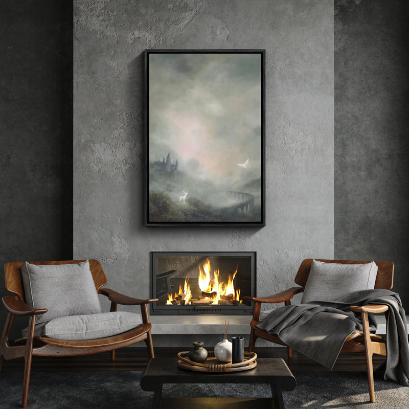 Art mural encadré abstrait rétro antique classique pour chambre à coucher, H 24 po x l 16 po, Noir