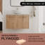 Meuble-lavabo simple avec plateau en pierre 29,84 po Kartar