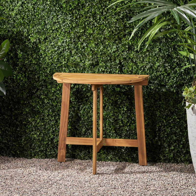 Table bistro pliante d'extérieur en bois d'acacia