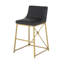 Medallion Upholstered Bar Stool with Metal Frame-342386855-342386856-342386859