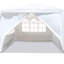 Tente de pavillon de jardin 10 pi x 10 pi pour barbecues - Parois latérales amovibles avec auvent 10 pi x 10 pi-131379685