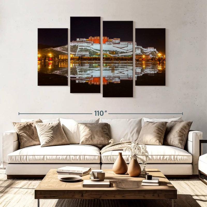 Adella Potala Palace Nighttime, 54" H x 84" W
