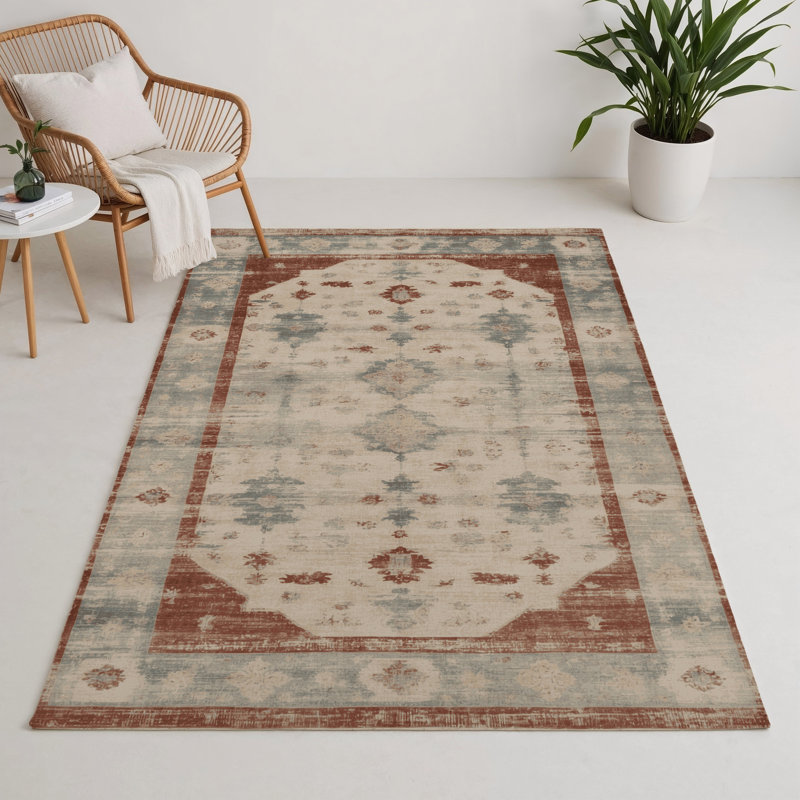 Tapis d'intérieur et d'extérieur surteint beige, Rectangle 9 pi x 12 pi