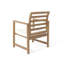 Ensemble de 2 fauteuils d'extérieur en bois d'acacia