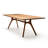 Brown Rectangular Solid Wood Double Pedestal Dining Table-516241136