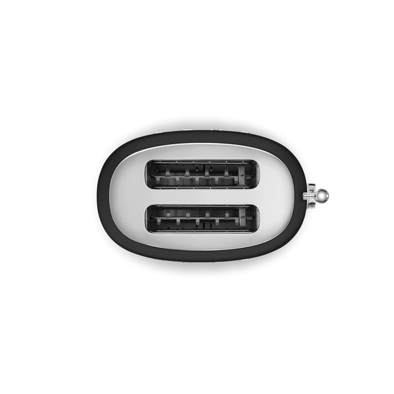 Smeg TSF01 50's Style Retro Two Slice Toaster, Black