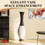 Vases et bocaux Living Spaces avec finition bicolore et haute décoration verticale de 39 pouces, ton noir