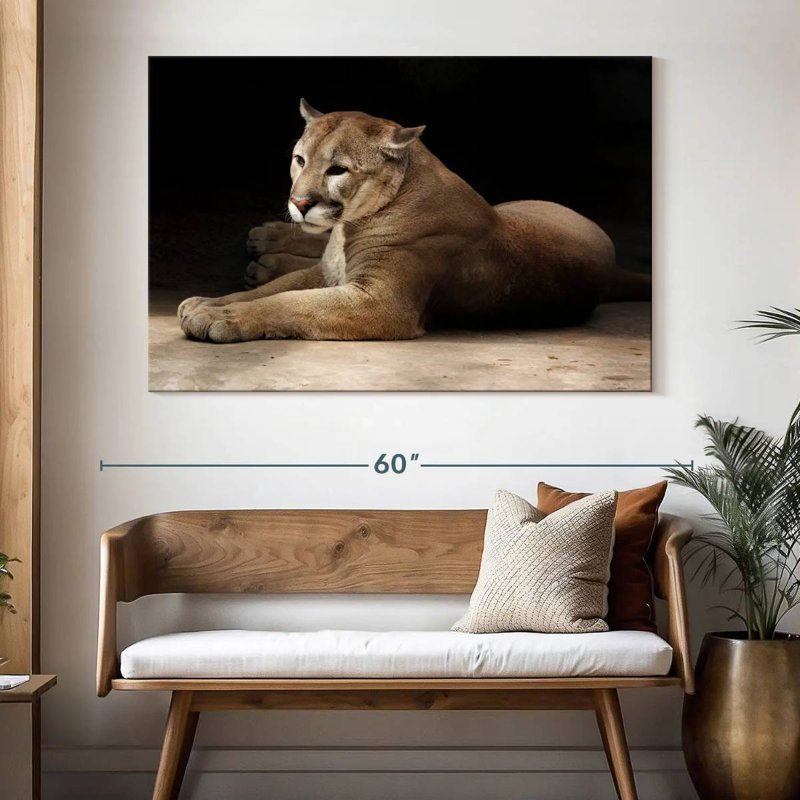 Brampt Lounging Puma, 34" H x 51" W