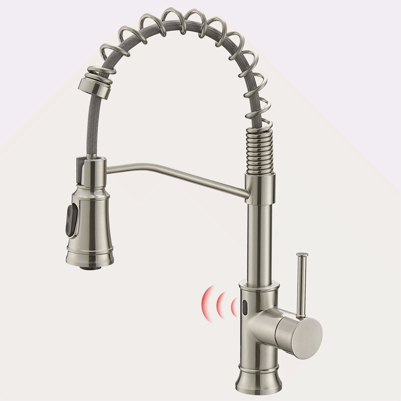 Touchless Kitchen Faucet,Hands Free Automatic Smart Kitchen Faucet, Brushed Nickel