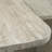 Travertine Look Square Nesting Coffee Table Set of 2 Modern Small End Table for Living Room