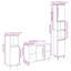 Bathroom Furniture Set 3 Pcs 30 X 30 X 180 Cm-400411856