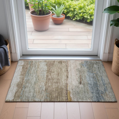 Tapis moderne intérieur / extérieur lavable à la machine Colman ACN2156