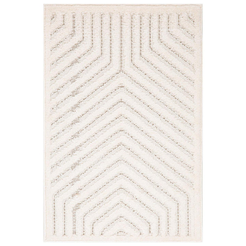 Tapis moderne à motif géométrique, Rectangulaire 2 pi x 3 pi