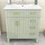 Meuble-lavabo avec lavabo en céramique, 2 tiroirs et portes-1151383952