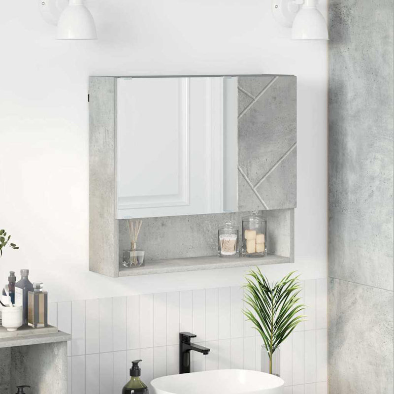 Bathroom Cabinet, Concrete Grey
