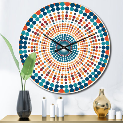 Horloge murale Boho Mandala