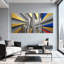 Cités et pays, ensemble de 3 reproductions d'art sur toile-822300366