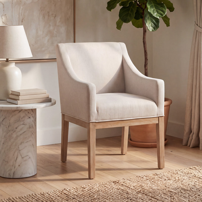 Chaise de salle à manger COLAMY ELVIA, 1, Beige
