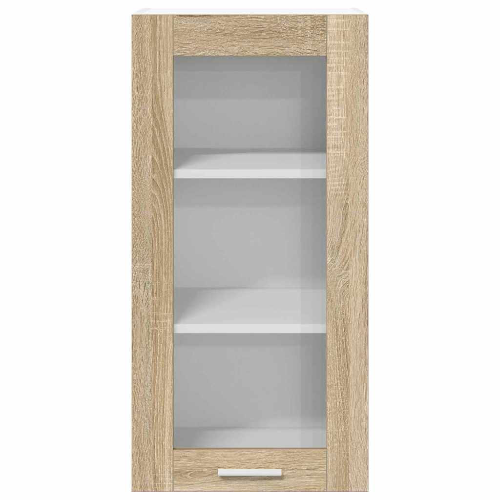 Vidaxl Hanging Cabinet With Storage Riga Grey Sonoma 60 X 31 X 80 Cm