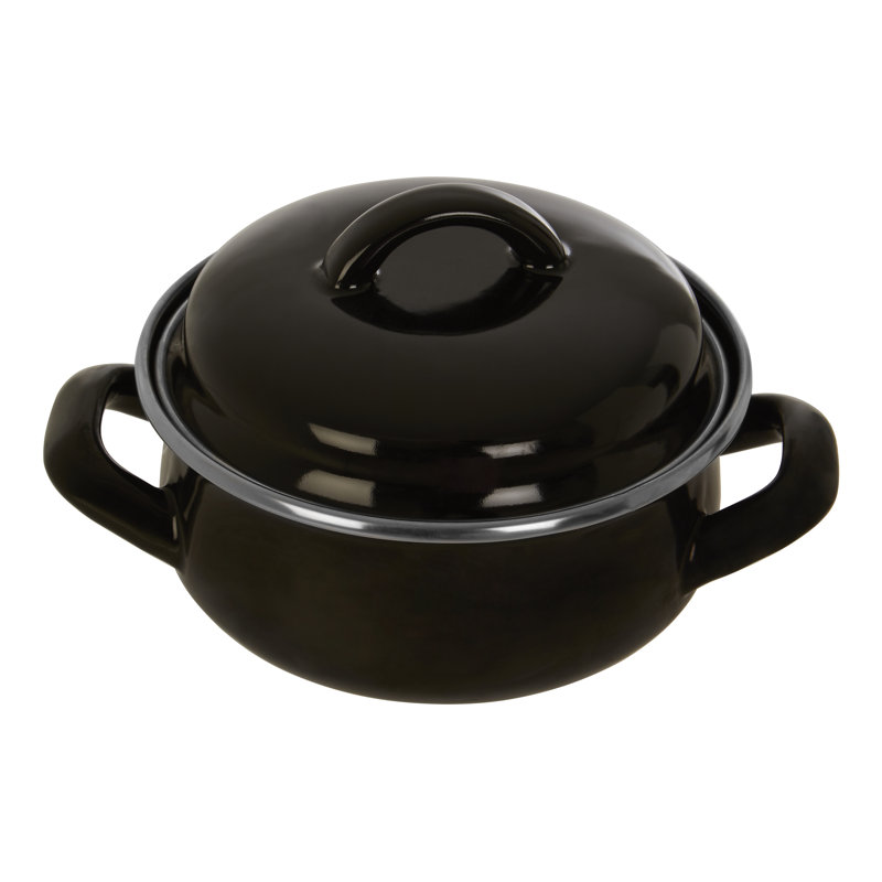 Danielburnham 0.5 l Aluminium Round Casserole, Black