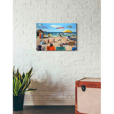 'Dog Beach' by Lucia Heffernan, Canvas Wall Art