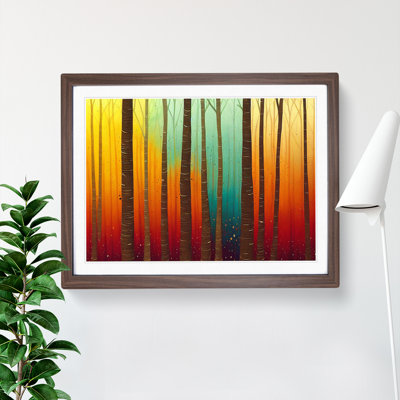 Splashed Forest Vol.2 Abstract - Framed Print