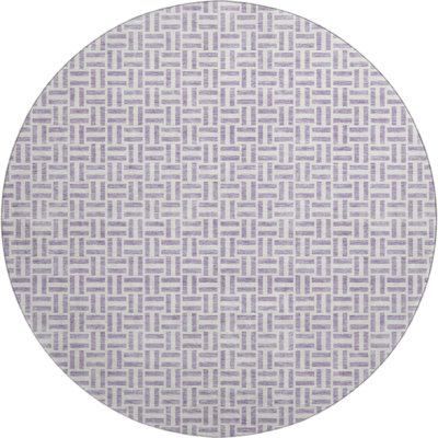 Premium Machine Washable Prisco Lavender Rug