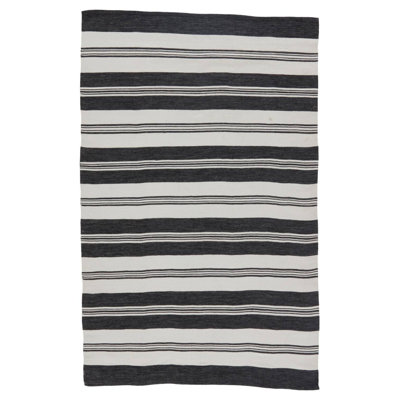 Tapis intérieur / extérieur noir / gris Wendy Jane