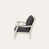 Coussin gris brume / structure noire