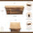 Cavorn Tapered Square Brown Planter Bucket-1937800472
