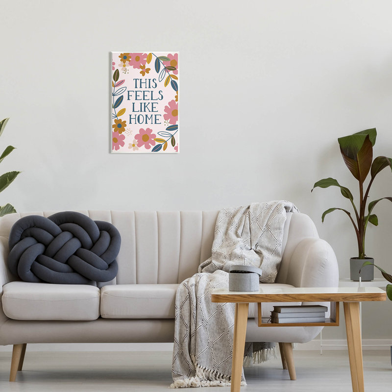 This Feels Like Home at-067, H 19 po x l 13 po x P 0,5 po, Plaque murale