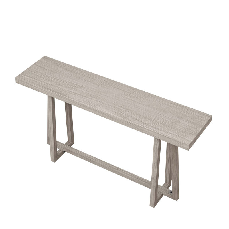 59.84" Rectangular Console Table, Gray
