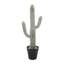 Cactus artificiel Saguaro 8 x 5 x 24,5 po en pot noir