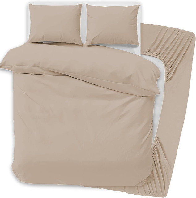 Microfiber Solid Colour Duvet Cover Set