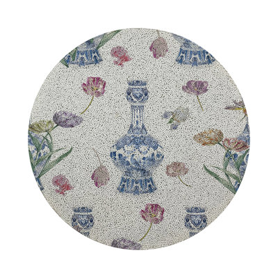 Royal Delft Purissima Round Beaded Placemat Smooth