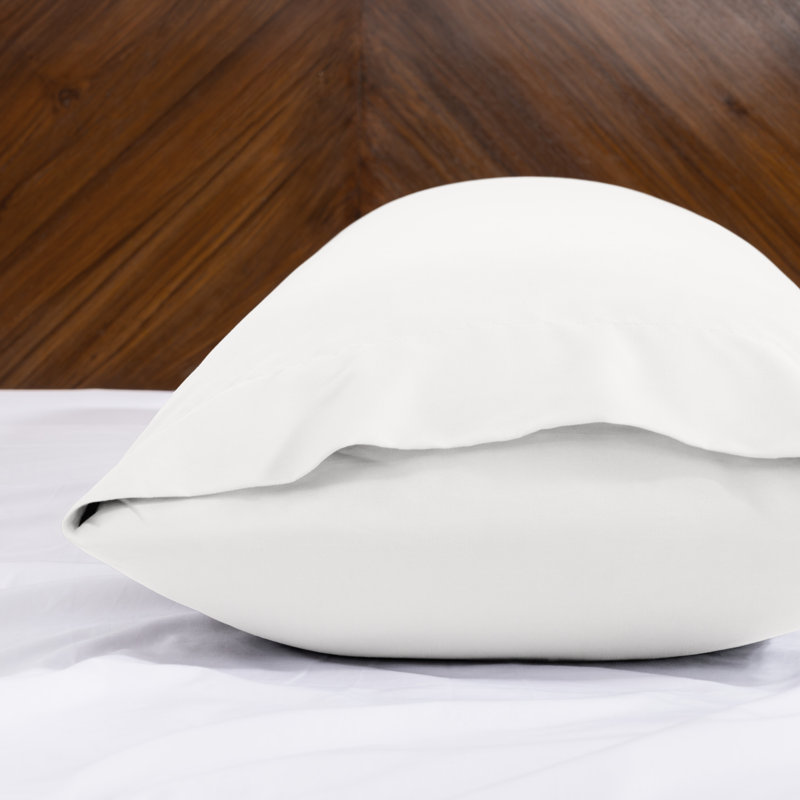 Fermeture de l'enveloppe du coussin en microfibre, Blanc antique