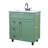  30'' Olive Green Freestanding Single Bathroom Vanity With Ceramic Top