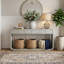 Console 55 po Modern Heritage avec silhouette en forme de U sans soudure, 3 tiroirs de rangement profonds et niveau d'exposition intégré (5 finitions disponibles)-1596534131