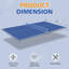 Plateau de table de tennis de table pliable et portable de 8,5 pi