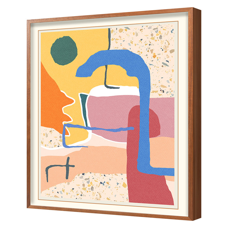 «Terrazzo 3» par THE Studio - impression de cadre photo unique sur papier, H 41 po x l 34 po